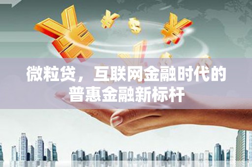 汤阴微粒贷，互联网金融时代的普惠金融新标杆