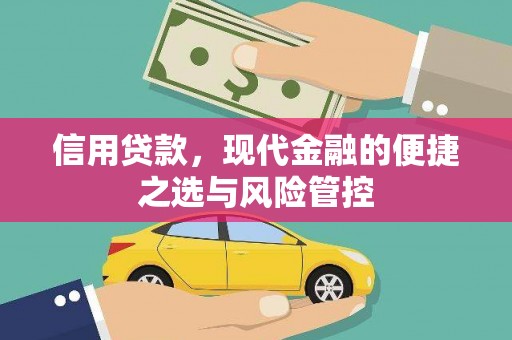 汤阴信用贷款，现代金融的便捷之选与风险管控