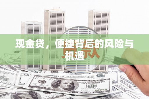 汤阴现金贷，便捷背后的风险与机遇