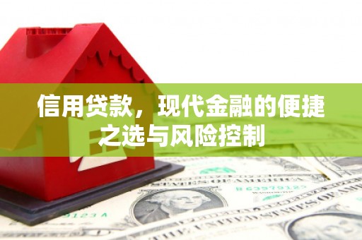 汤阴信用贷款，现代金融的便捷之选与风险控制
