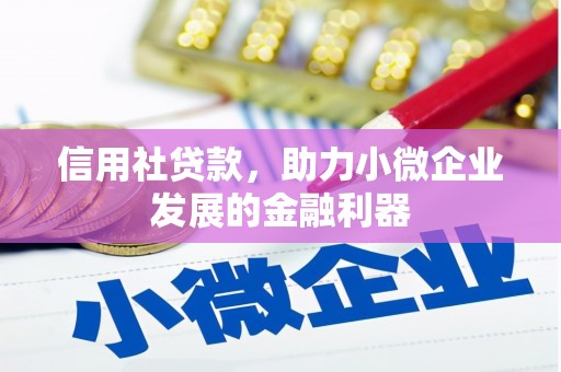 汤阴信用社贷款，助力小微企业发展的金融利器