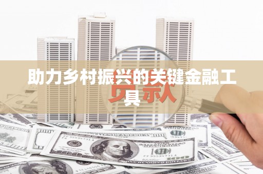 汤阴助力乡村振兴的关键金融工具
