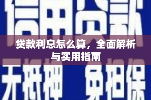 汤阴贷款利息怎么算，全面解析与实用指南