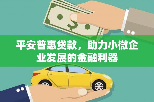 汤阴平安普惠贷款，助力小微企业发展的金融利器