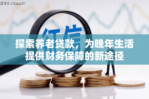 汤阴探索养老贷款，为晚年生活提供财务保障的新途径