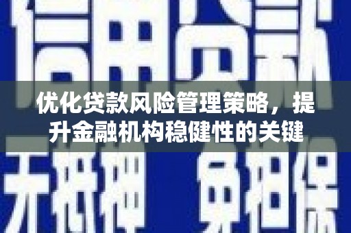 汤阴优化贷款风险管理策略，提升金融机构稳健性的关键