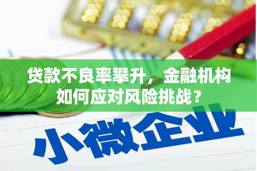汤阴贷款不良率攀升，金融机构如何应对风险挑战？