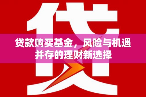 汤阴贷款购买基金，风险与机遇并存的理财新选择