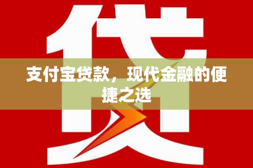 汤阴支付宝贷款，现代金融的便捷之选