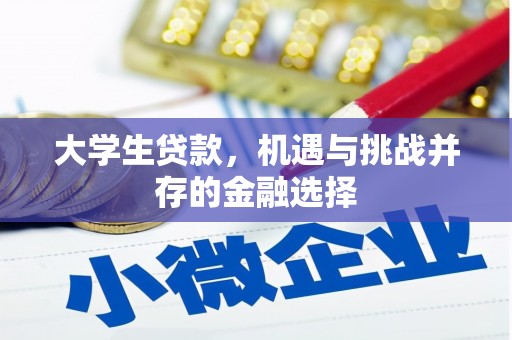 汤阴大学生贷款，机遇与挑战并存的金融选择