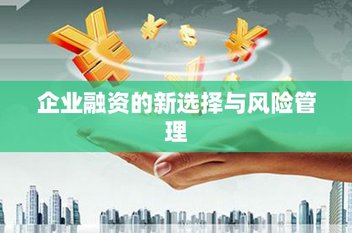 汤阴企业融资的新选择与风险管理