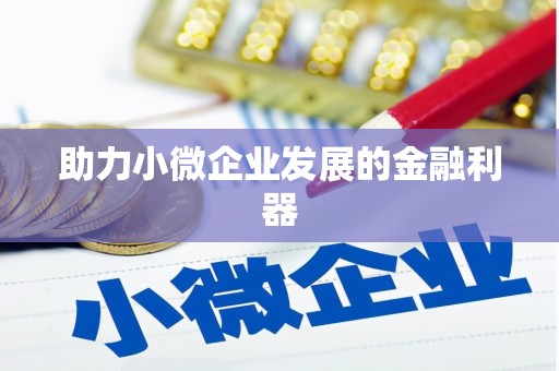 汤阴助力小微企业发展的金融利器